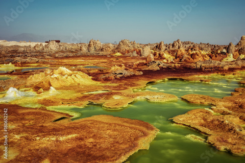 Obraz na płótnie Dallol, Danakil Depression, Ethiopia. The hottest place on earth. w salonie