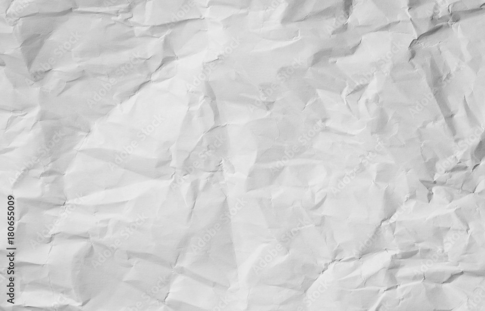 Naklejka premium Crumpled sheet of paper