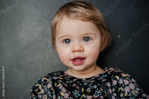 portrait of a sweet baby photo