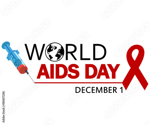 World AIDS Day. 1st December World Aids Day poster