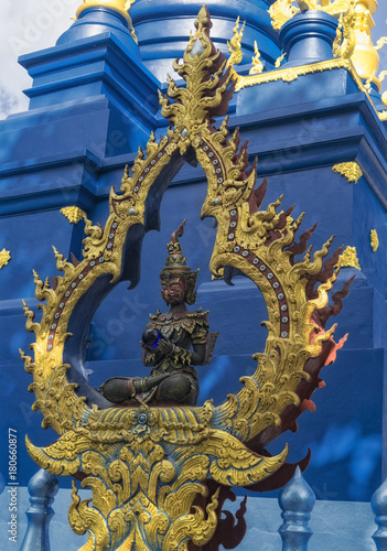 Wallpaper Mural Statue at Blue Temple Chiang Rai Thailand Torontodigital.ca