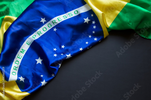 Brazilian flag with space for text