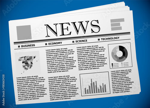 Spanish business and economy on newspaper