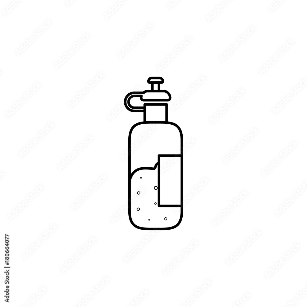 Shaker cup line icon. Blender bottle Shaker cup line icon. Blender bottle