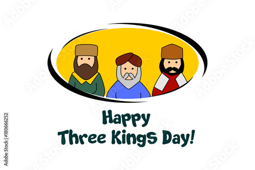 happy three kings day card