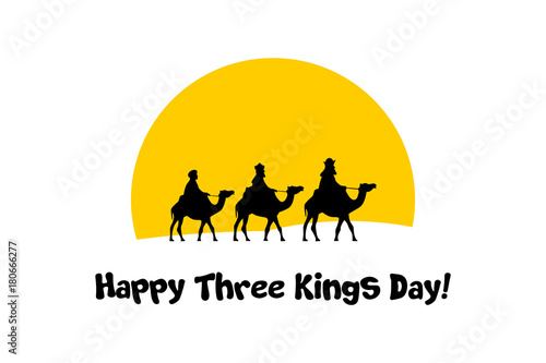 happy three kings day card