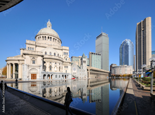 Boston Cityscape from Christian Science Plaza photo