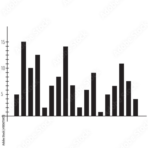 Vector illustration charts and graph icon