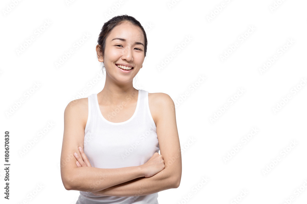 Beauty woman portrait. Skin and face care concept Beauty woman portrait. Skin and face care concept