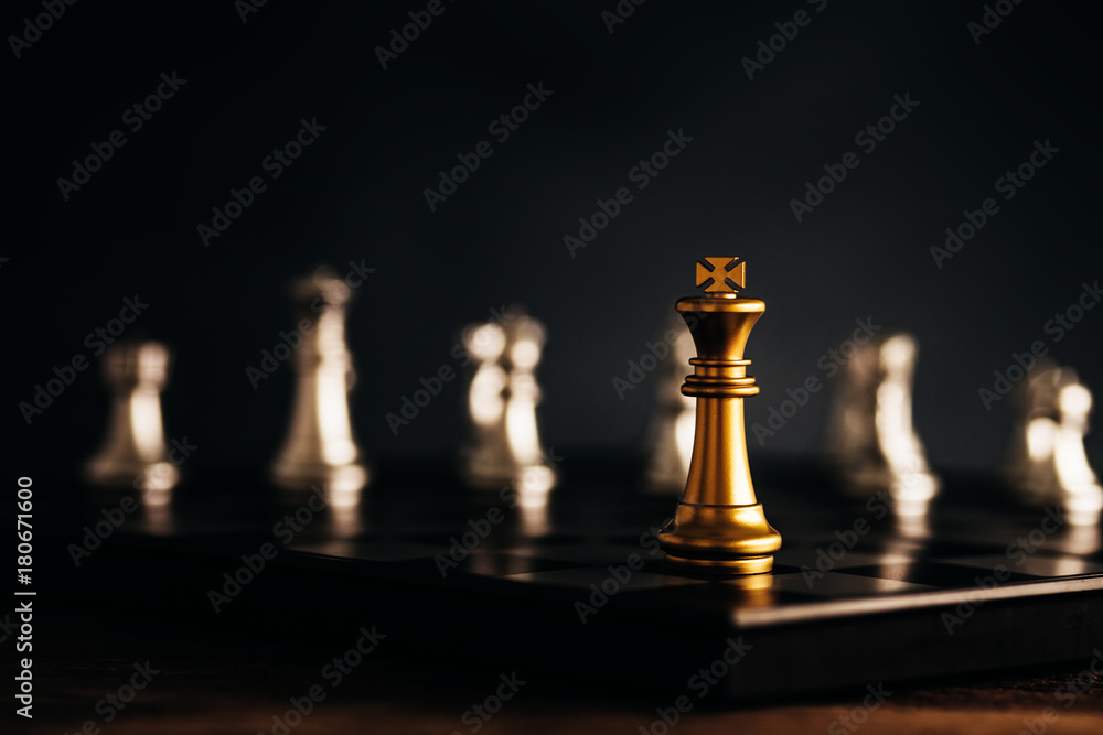 chess board game concept of business ideas and competition and stratagy plan success meaning