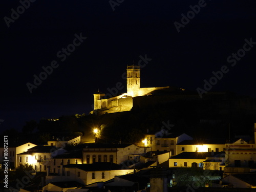 Almonaster la Real pueblo historico de Huelva, Andalucia que cuenta con iglesias,castillo y mezquita