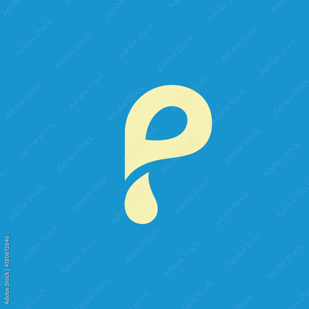 Letter P logo, icon vector element. Letter P logo, icon vector element.