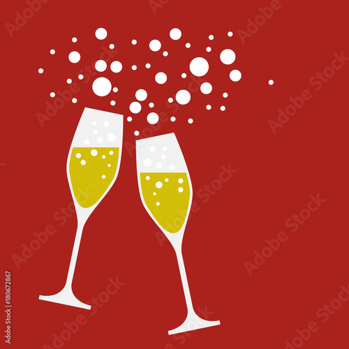 drink a toast to the party, vector background