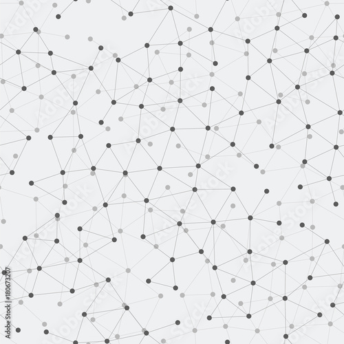 Seamless pattern with a structure, molecules or constellations