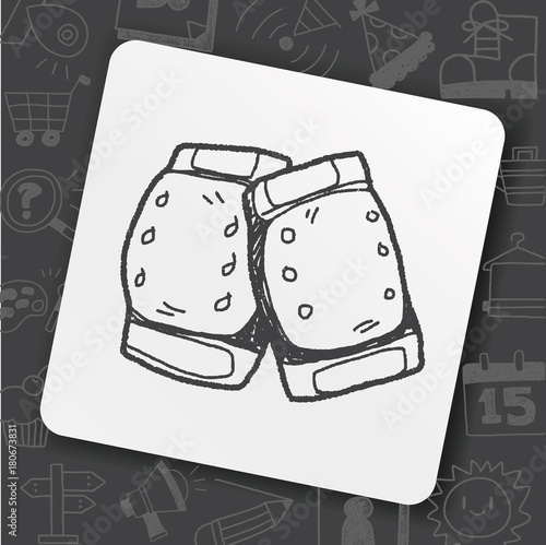 knee pads doodle