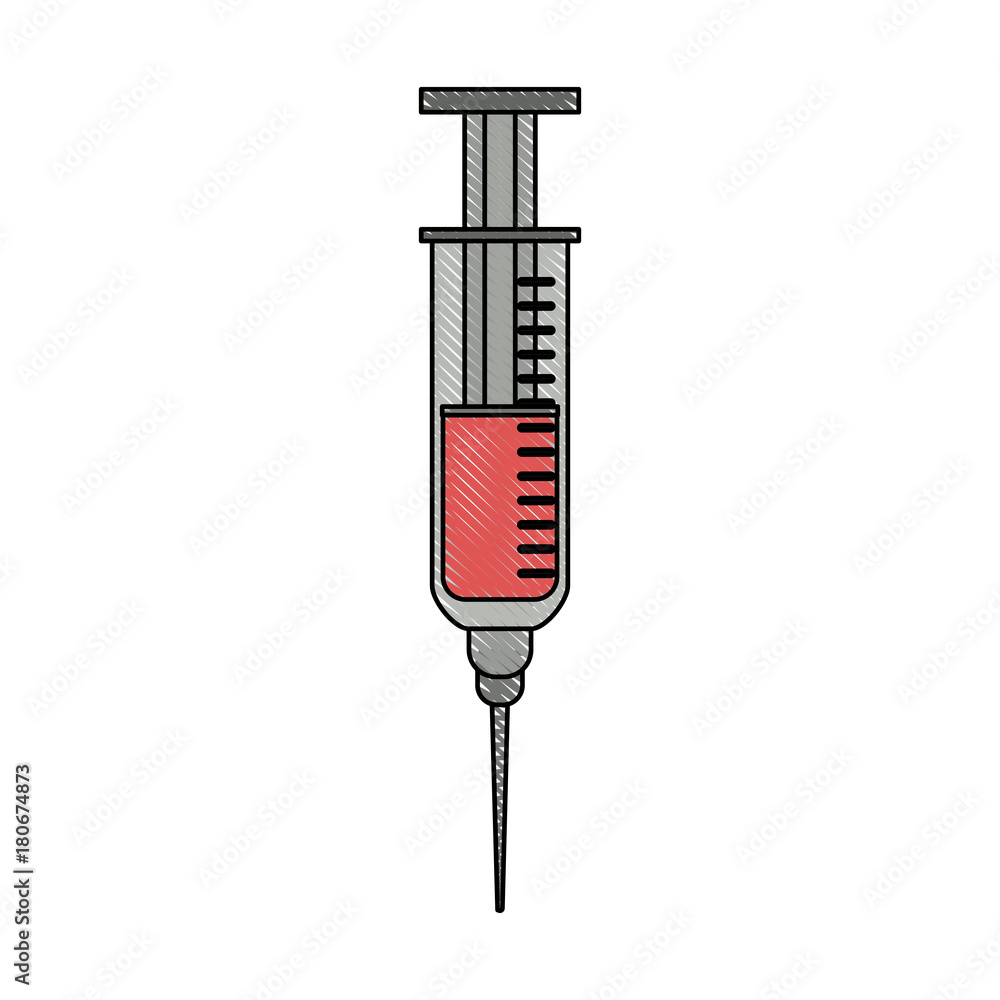 Medical syringe isolated icon vector illustration graphic design Medical syringe isolated icon vector illustration graphic design