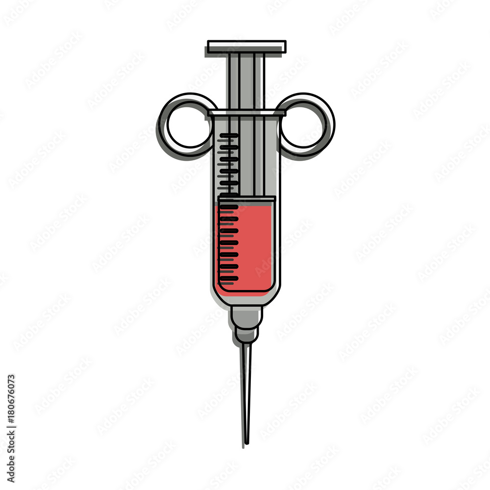 Medical syringe isolated icon vector illustration graphic design Medical syringe isolated icon vector illustration graphic design