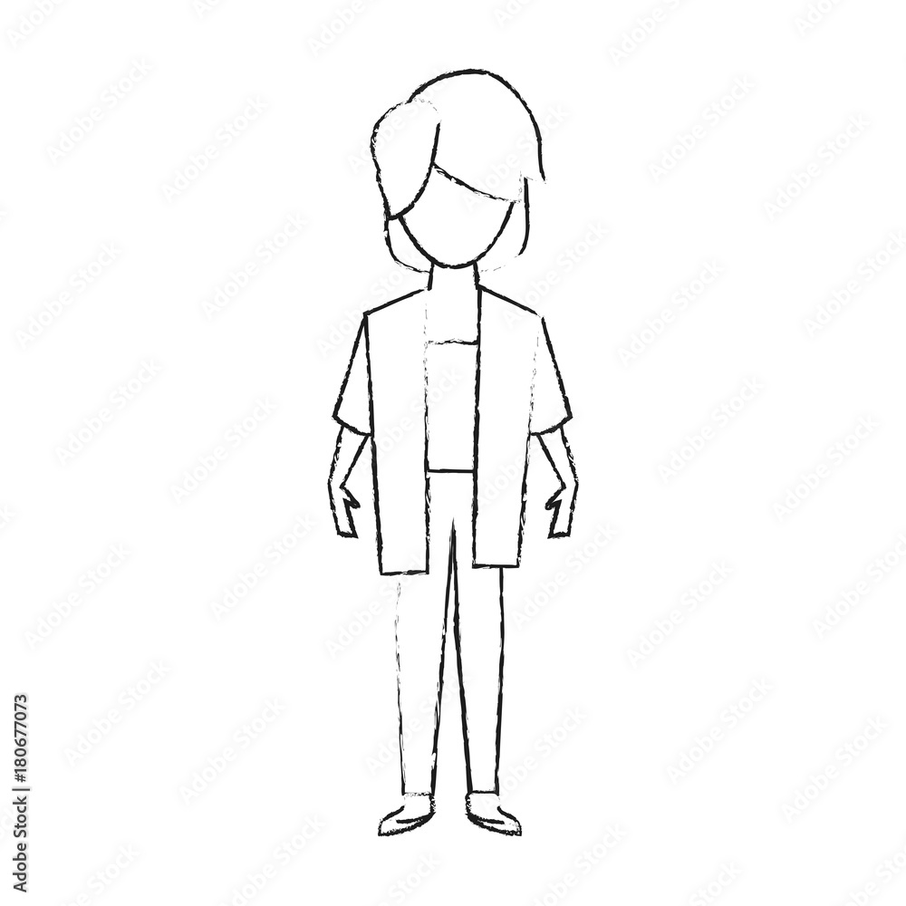 Woman posing cartoon icon vector illustration graphic design Woman posing cartoon icon vector illustration graphic design