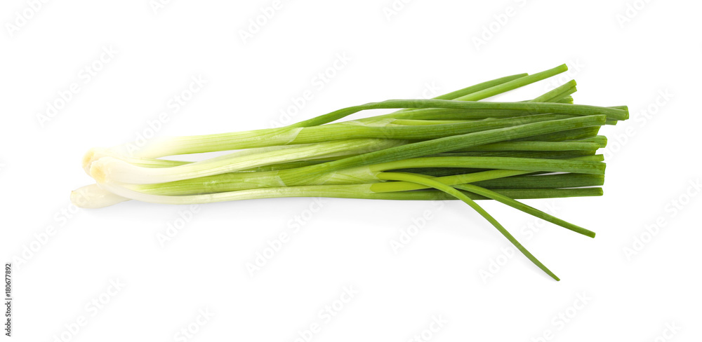 Green onion isolated on the white background Green onion isolated on the white background
