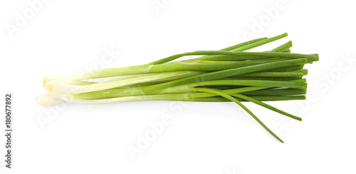 Green onion isolated on the white background