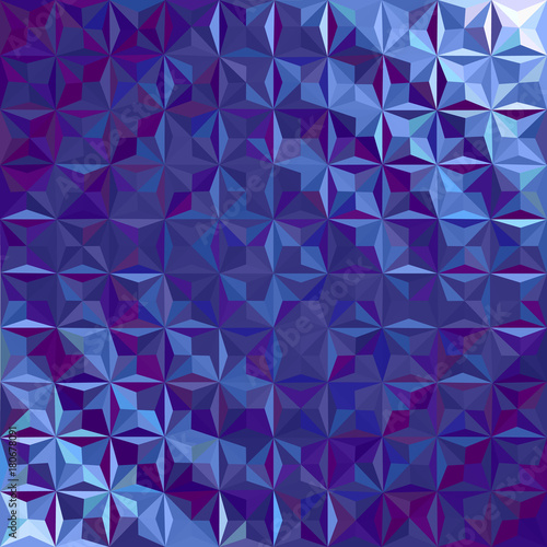 Triangular blue background.