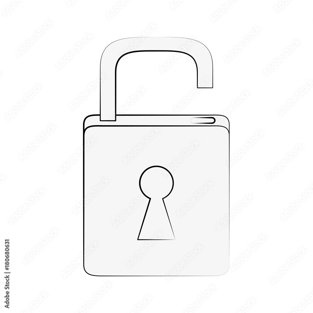 Padlock security symbol icon vector illustration graphic design Padlock security symbol icon vector illustration graphic design