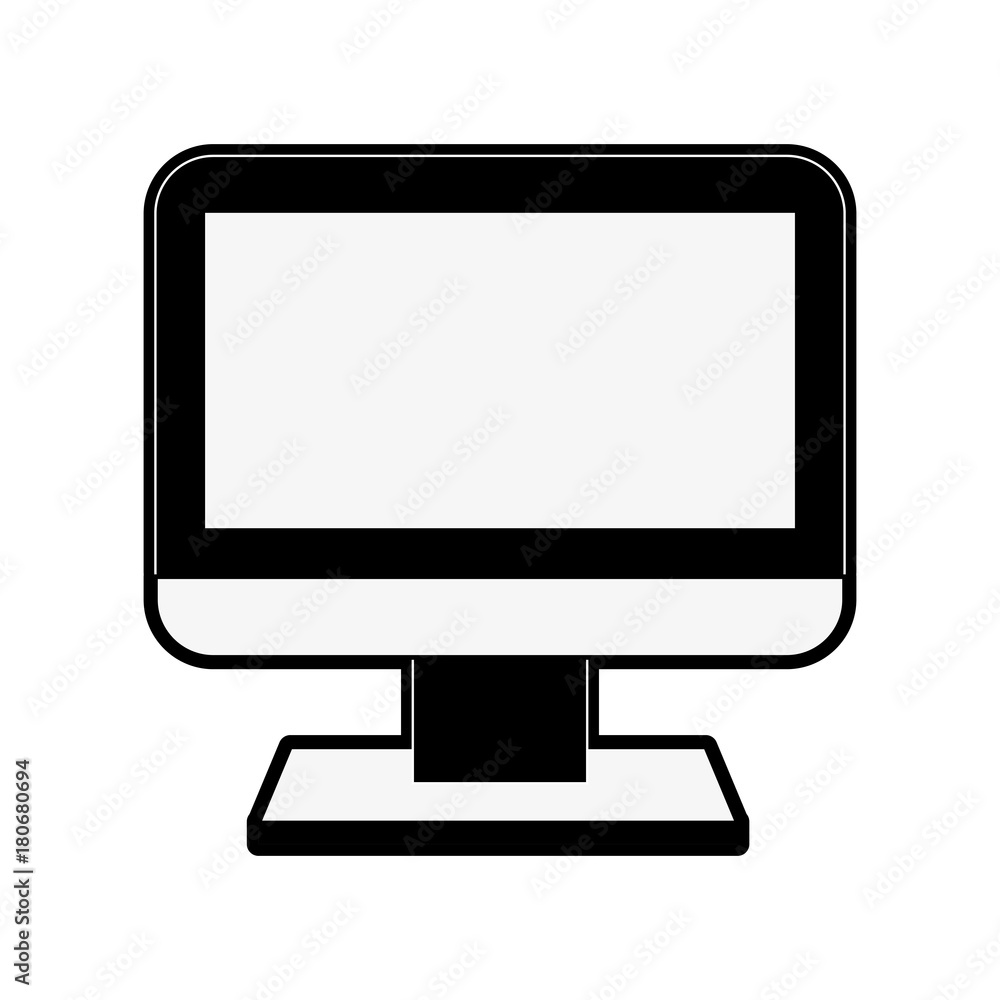 Computer monitor screen icon vector illustration graphic design Computer monitor screen icon vector illustration graphic design