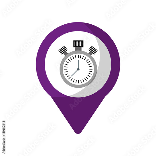 chronometer social media round pointer web vector illustration