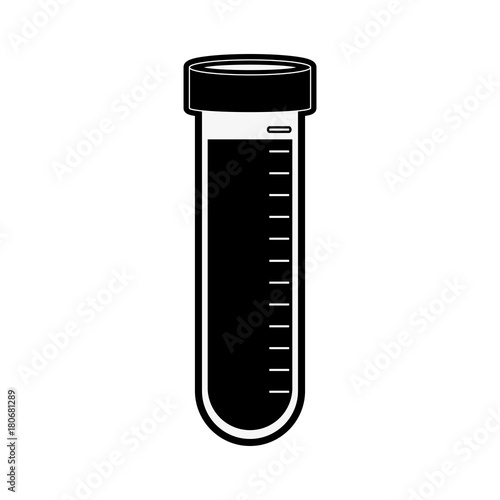 Medical test tube icon vector illustration graphic design