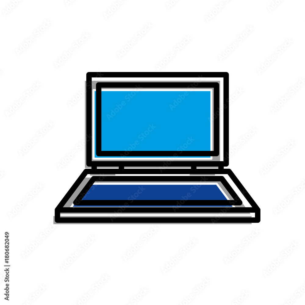 laptop technology digital social media vector illustration laptop technology digital social media vector illustration