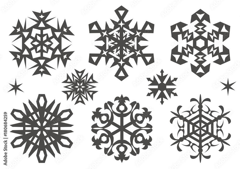雪の結晶オブジェクト 雪の結晶オブジェクト