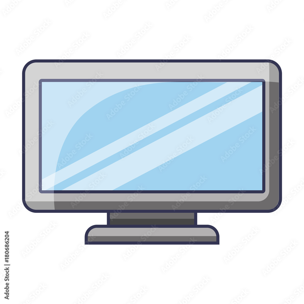 monitor display of computer gadget wireless technology vector illustration monitor display of computer gadget wireless technology vector illustration