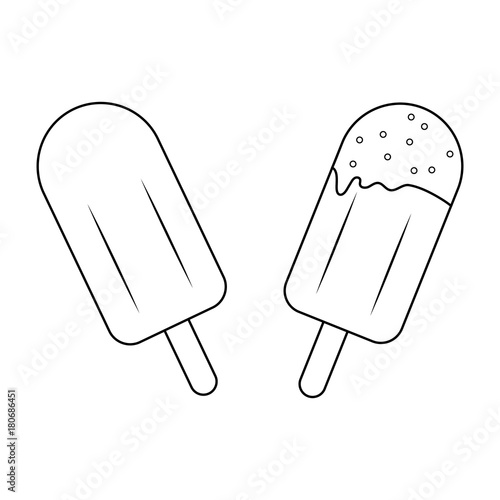 Isolated popsicle design