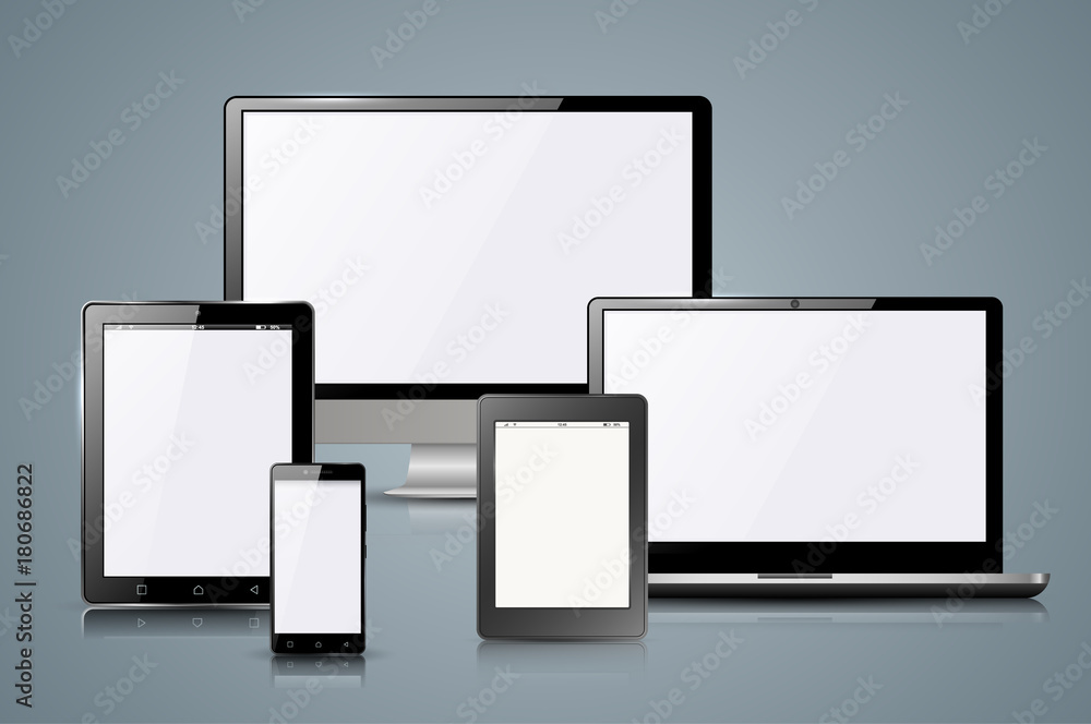 gadget icon smartphone, tablet, book, reader monitor PC notebook Vector eps 10 gadget icon smartphone, tablet, book, reader monitor PC notebook Vector eps 10