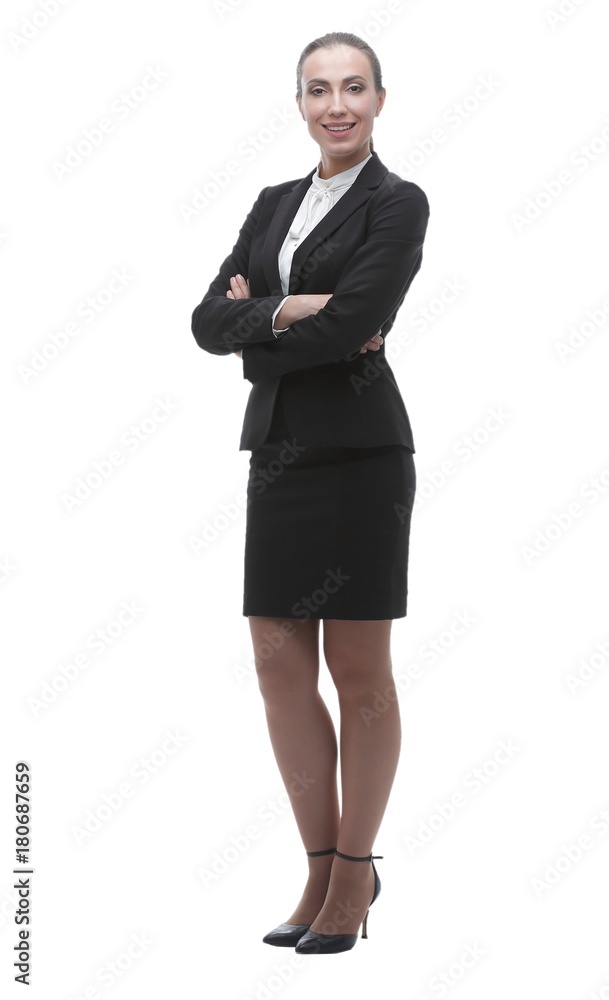 in full growth. confident female office Manager in full growth. confident female office Manager