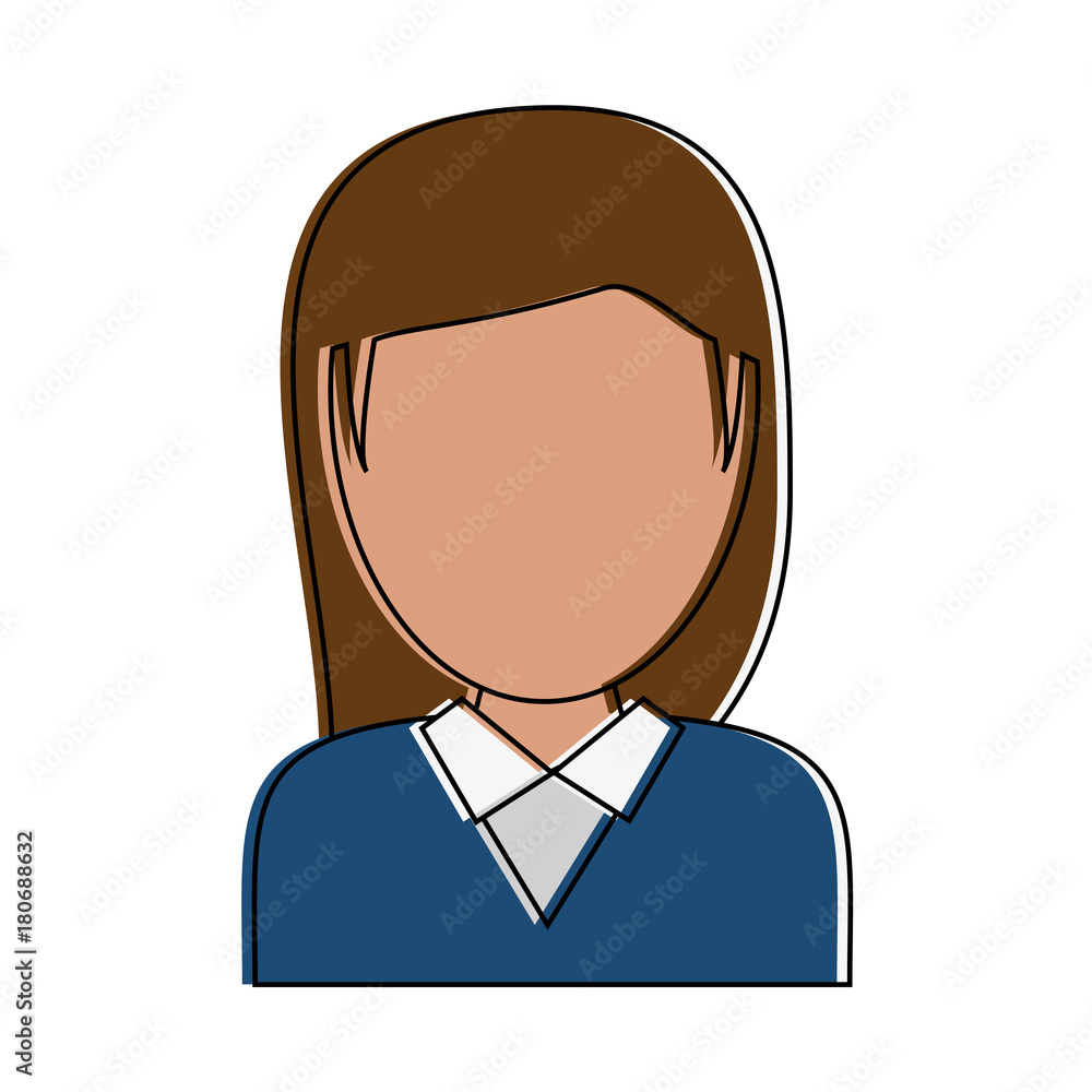 Woman faceless avatar icon vector illustration graphic design Woman faceless avatar icon vector illustration graphic design