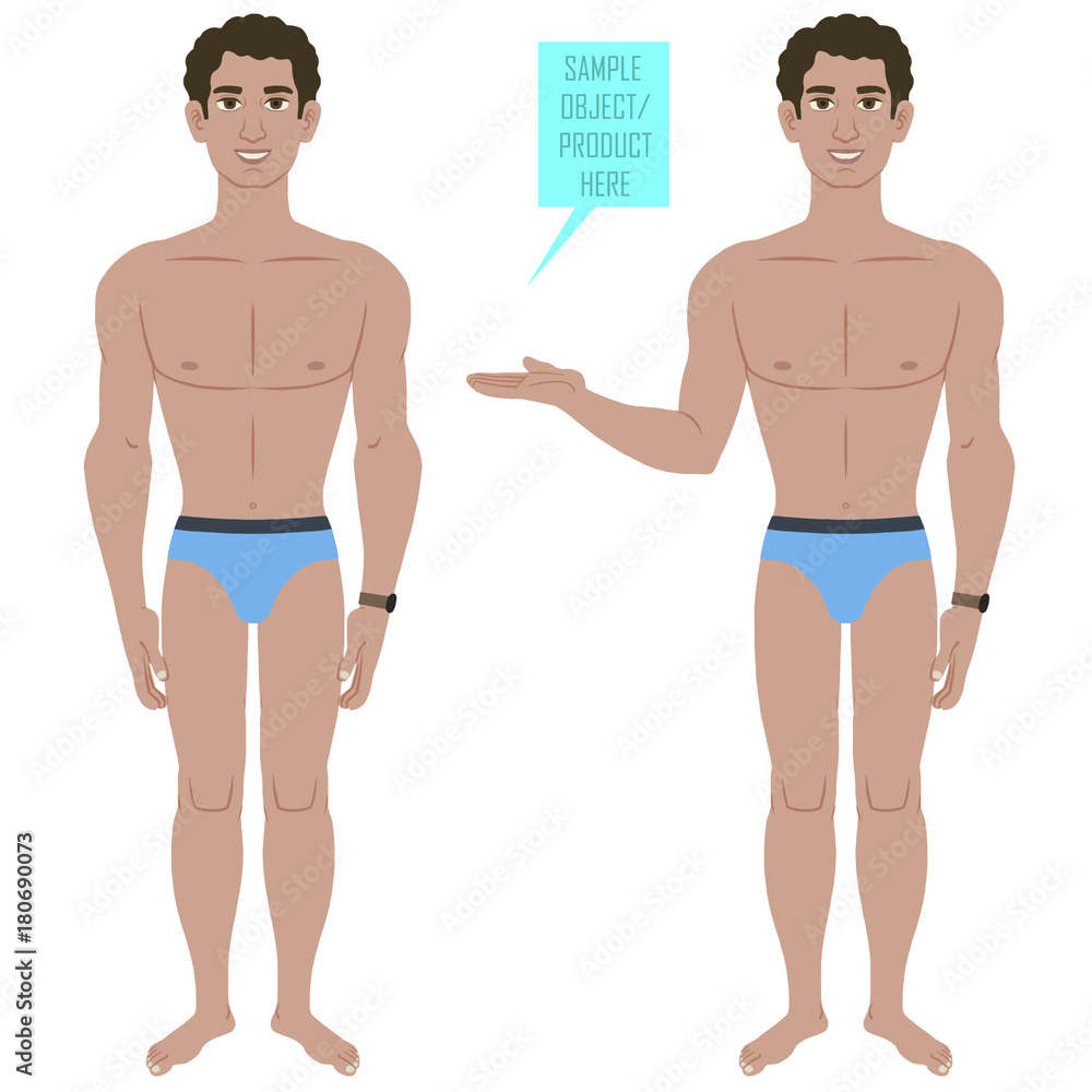 Brown man in inner wear Brown man in inner wear