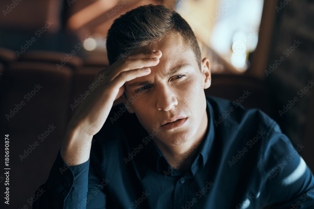 pensive man, portrait pensive man, portrait