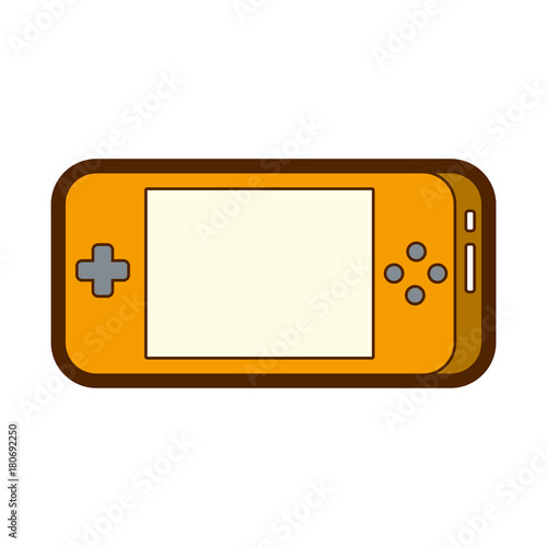 portable video game console gadget technology vector illustration