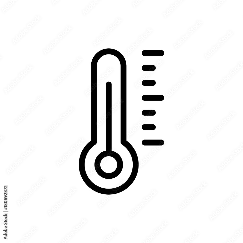 Thermometer flat icon Thermometer flat icon