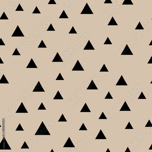 Geometric seamless pattern. Hipster creative design. Trendy background with triangles