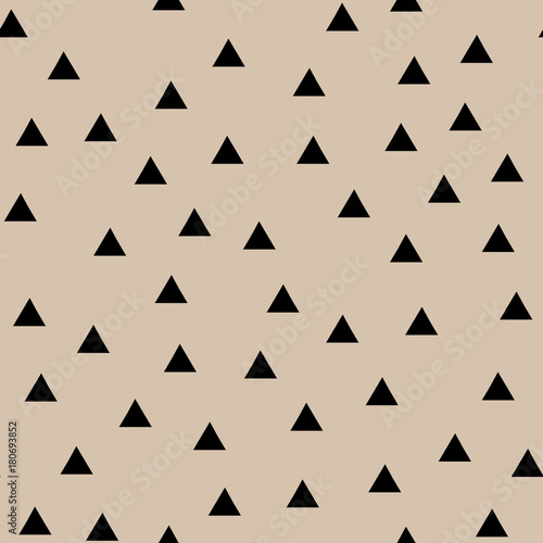 Geometric seamless pattern. Hipster creative design. Trendy background with triangles