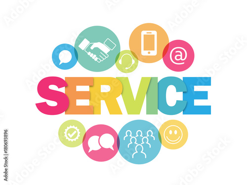 "SERVICE" concept banner 