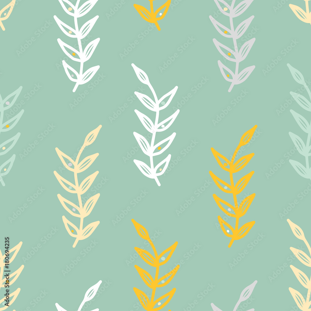 Floral seamless floral pattern in doodle style. Floral seamless floral pattern in doodle style.