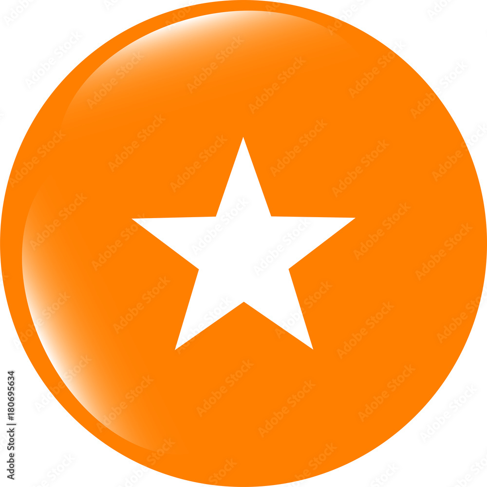 star on web icon, web button isolated on white background star on web icon, web button isolated on white background