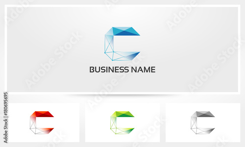 Letter C Alphabet Polygon Mesh Transparent 
