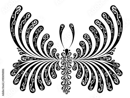 Butterfly decorative vector illustration