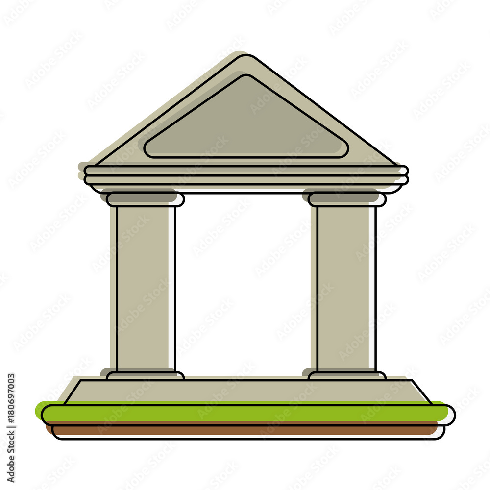 Greek building symbol icon vector illustration graphic design Greek building symbol icon vector illustration graphic design