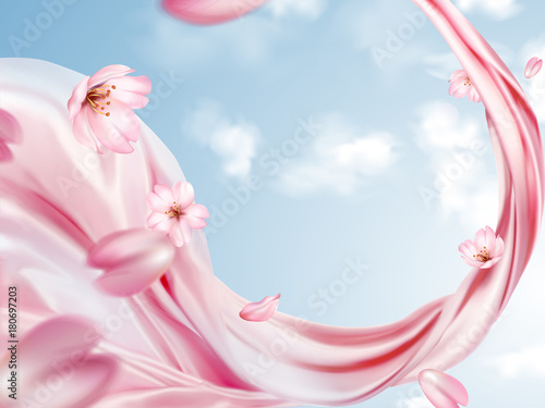 Elegant chiffon background