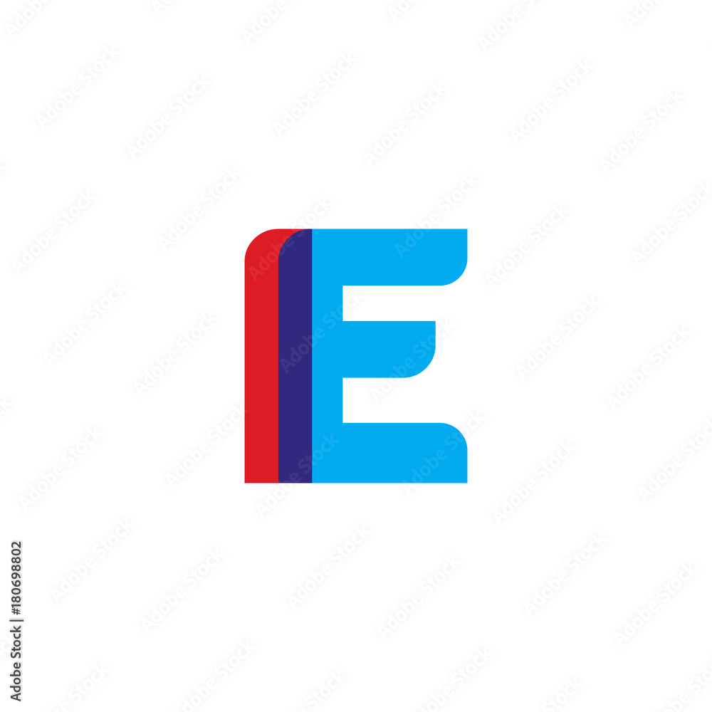 Initial letter IE, overlapping transparent uppercase logo, modern red blue color Initial letter IE, overlapping transparent uppercase logo, modern red blue color